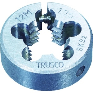 TRUSCO 丸ダイス 25径 M2.6X0.45 (SKS) 丸ダイス 25径 M2.6X0.45 (SKS) T25D-2.6X0.45