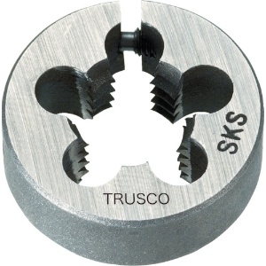 TRUSCO 丸ダイス 25径 ユニファイねじ 3/8UNC16 (SKS) T25D-3/8UNC16