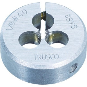 TRUSCO 丸ダイス SKS ウィット 38径 1/2W12 T38D-1/2W12