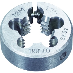 TRUSCO 丸ダイス 38径 M12X1.25 (SKS) 丸ダイス 38径 M12X1.25 (SKS) T38D-12X1.25