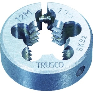 TRUSCO 丸ダイス 38径 M8X1.25 (SKS) T38D-8X1.25