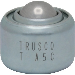 TRUSCO ボールキャスター プレス成型品上向用 スチール製ボール T-A5C