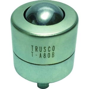 TRUSCO ボールキャスター 切削加工品上向用 スチール製ボール T-A80B