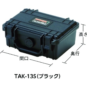 TRUSCO プロテクターツールケース 黒 240×198×108 TAK-13SM