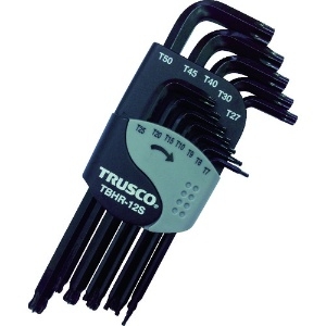 TRUSCO ボールポイントヘックスローブレンチセット(12本組)T7H〜T50 ボールポイントヘックスローブレンチセット(12本組)T7H〜T50 TBHR-12S