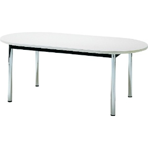 TOKIO ミーティングテーブル 楕円型 1800×900mm ホワイト ミーティングテーブル 楕円型 1800×900mm ホワイト TC-1890R-W