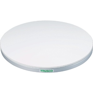TRUSCO 回転台 100Kg型 Φ600 ポリ化粧天板 TC60-10W