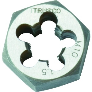 TRUSCO 六角サラエナットダイス 並目 M10X1.5 TD6-10X1.5