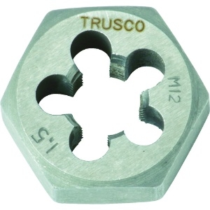 TRUSCO 六角サラエナットダイス 細目 M12X1.5 六角サラエナットダイス 細目 M12X1.5 TD6-12X1.5