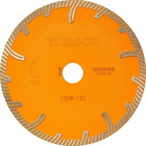 TRUSCO ダイヤモンドカッタープロテクトウエーブ 180X2.4TX25.4 ダイヤモンドカッタープロテクトウエーブ 180X2.4TX25.4 TDHW-180