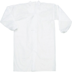 TRUSCO 【生産完了品】不織布使い捨て白衣 Lサイズ (10着入) 不織布使い捨て白衣 Lサイズ (10着入) TDRM-L