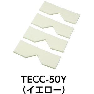 TRUSCO エッジクッションテープ コーナー用4枚入 イエロー TECC-50Y