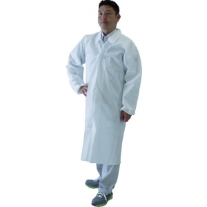 TRUSCO エレブレイク(コロナ放電式帯電防止不織布)白衣 エレブレイク(コロナ放電式帯電防止不織布)白衣 TELP-H