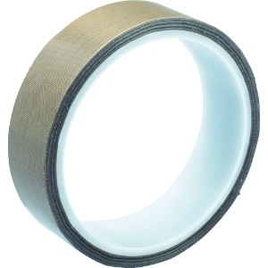 TRUSCO フッ素樹脂ガラス粘着テープ 厚み0.13mm 幅10mm×10m フッ素樹脂ガラス粘着テープ 厚み0.13mm 幅10mm×10m TF013-10X10