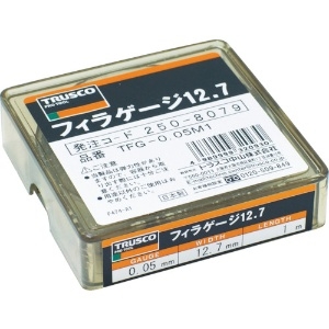 TRUSCO フィラーゲージ 0.04mm厚 12.7mmX1m フィラーゲージ 0.04mm厚 12.7mmX1m TFG-0.04M1