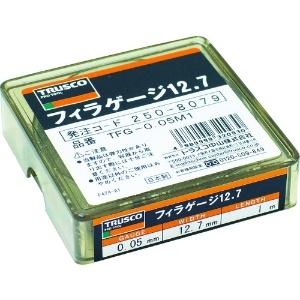 TRUSCO フィラーゲージ 0.05mm厚 12.7mmX1m フィラーゲージ 0.05mm厚 12.7mmX1m TFG-0.05M1