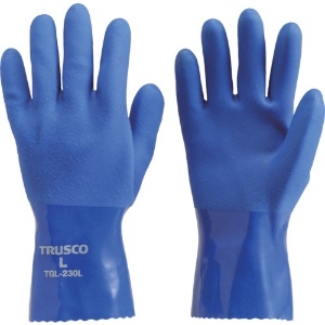 TRUSCO 耐油ビニール手袋 Lサイズ TGL-230L