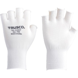 TRUSCO ポリエステルハーフインナー手袋(10双入) TGL-3100HP-10P