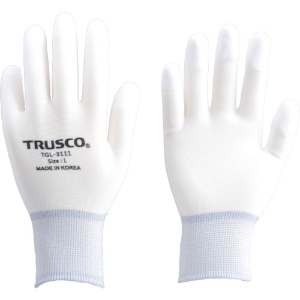 TRUSCO ナイロン手袋PU指先コート(10双入) S ナイロン手袋PU指先コート(10双入) S TGL-3111-10P-S