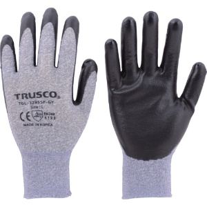 TRUSCO 【生産完了品】カラーニトリル背抜き手袋 グレー L TGL-3295SP-GY-L