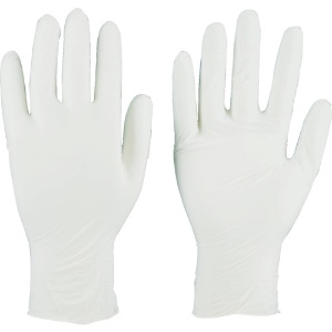 TRUSCO ニトリル製使い捨て極薄手袋 粉無し  L ホワイト (200枚入) TGL-440-L