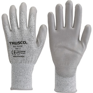 TRUSCO HPPE手袋PU手のひらコート S TGL-5532K-S