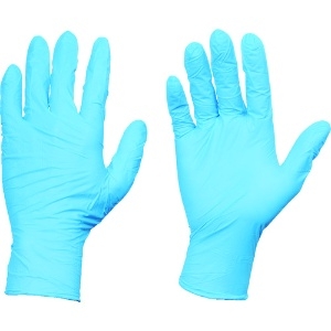 TRUSCO 【長期欠品中】使い捨てニトリル手袋TGスタンダード 0.08粉付青L 100枚 TGPN08BL