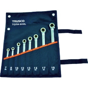 TRUSCO ラチェットコンビネーションレンチセット(ロングタイプ)8本組 TGRW-800L