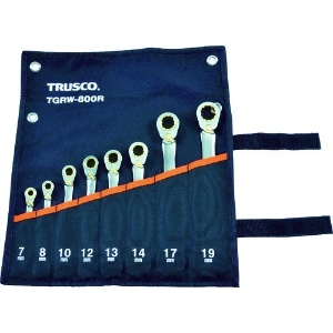 TRUSCO 【長期欠品中】切替式ラチェットコンビネーションレンチセット(スタンダード)8本組 TGRW-800R