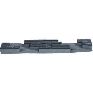 TRUSCO EVAフォーム 黒×灰 3段式工具箱用 EVAフォーム 黒×灰 3段式工具箱用 TIT44SRF2