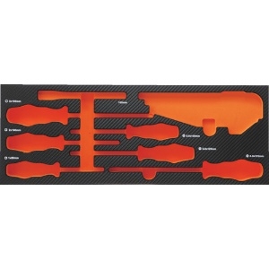 TRUSCO EVAフォーム 黒×オレンジ 3段式キャビネット用 EVAフォーム 黒×オレンジ 3段式キャビネット用 TIT62SBKF2