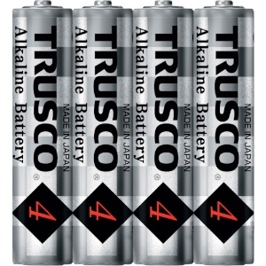 TRUSCO 【生産完了品】アルカリ乾電池 単4 (4本入) TLR03G-P4S