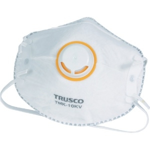 TRUSCO 一般作業用マスク 活性炭入 排気弁付 (10枚入) TMK-10KV