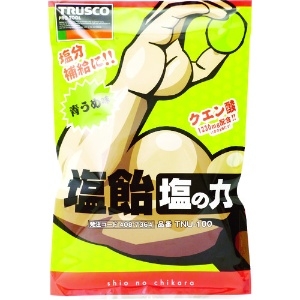 TRUSCO 【※軽税】塩飴 塩の力 100g袋入 青梅味 (1袋入) TNU-100