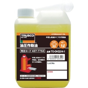 TRUSCO 油圧作動オイル VG46 1L TO-OH46N-1