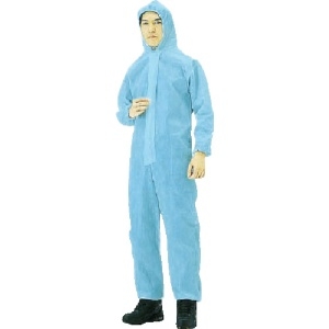 TRUSCO 【生産完了品】不織布使い捨て保護服 3Lサイズ ブルー 不織布使い捨て保護服 3Lサイズ ブルー TPC-3L-B