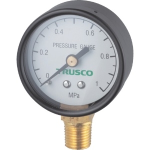 TRUSCO 圧力計 表示板径Φ50 立型口径R1/4表示 TP-G50A