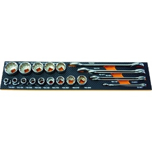 TRUSCO EVAフォーム 黒×オレンジ 3段式工具箱用 EVAフォーム 黒×オレンジ 3段式工具箱用 TPT55SF1