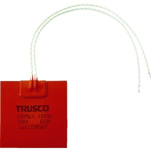 TRUSCO ラバーヒーター 100mmX100mm TRBH100-100