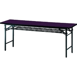 TRUSCO 会議用テーブル棚付折り畳み式1500×450×700 ローズ ローズ TS-1545
