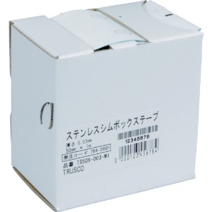 TRUSCO ステンレスシムボックステープ 0.01 50mmX1m ステンレスシムボックステープ 0.01 50mmX1m TS50X-001-M1
