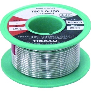 TRUSCO 配管・配線用鉛フリーはんだΦ2.0-100G TSC2.0-100