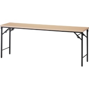 TRUSCO 折りたたみ会議テーブル 900X450XH700 棚板なし ナチュラル TST-0945-C