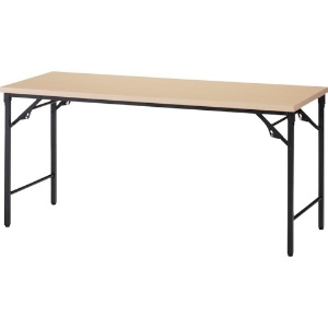 TRUSCO 折りたたみ会議テーブル 1800X600XH700 棚板なし ナチュラル TST-1860-C
