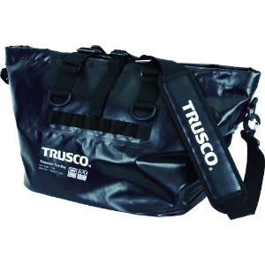 TRUSCO 防水ターポリントートバッグ Lサイズ ブラック TTBL-BK