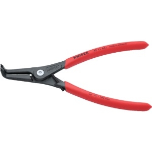 KNIPEX 8 -13mm 軸用スナップリングプライヤー 曲 4941-A31