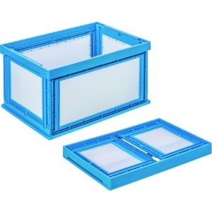 KUNIMORI プラスチック折畳みコンテナ パタコン NM-80 ブルー プラスチック折畳みコンテナ パタコン NM-80 ブルー 50090-NM80-B