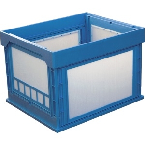 KUNIMORI プラスチック折畳みコンテナ パタコン N-107 ブルー 50190-N107-B