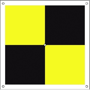グリーンクロス ドローン用対空標識プラス型(黄黒) 6300001179