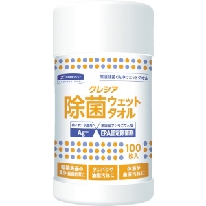 クレシア 除菌 ウェットタオル 本体 100枚 除菌 ウェットタオル 本体 100枚 64140